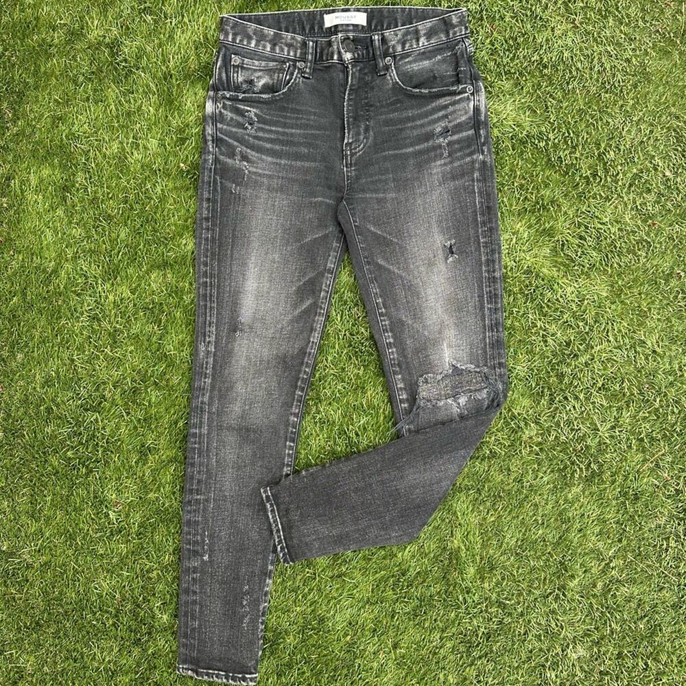 Moussy Vintage Women's Howa Japanese Denim Grunge Emo Stone Wash Skinny Jeans 25